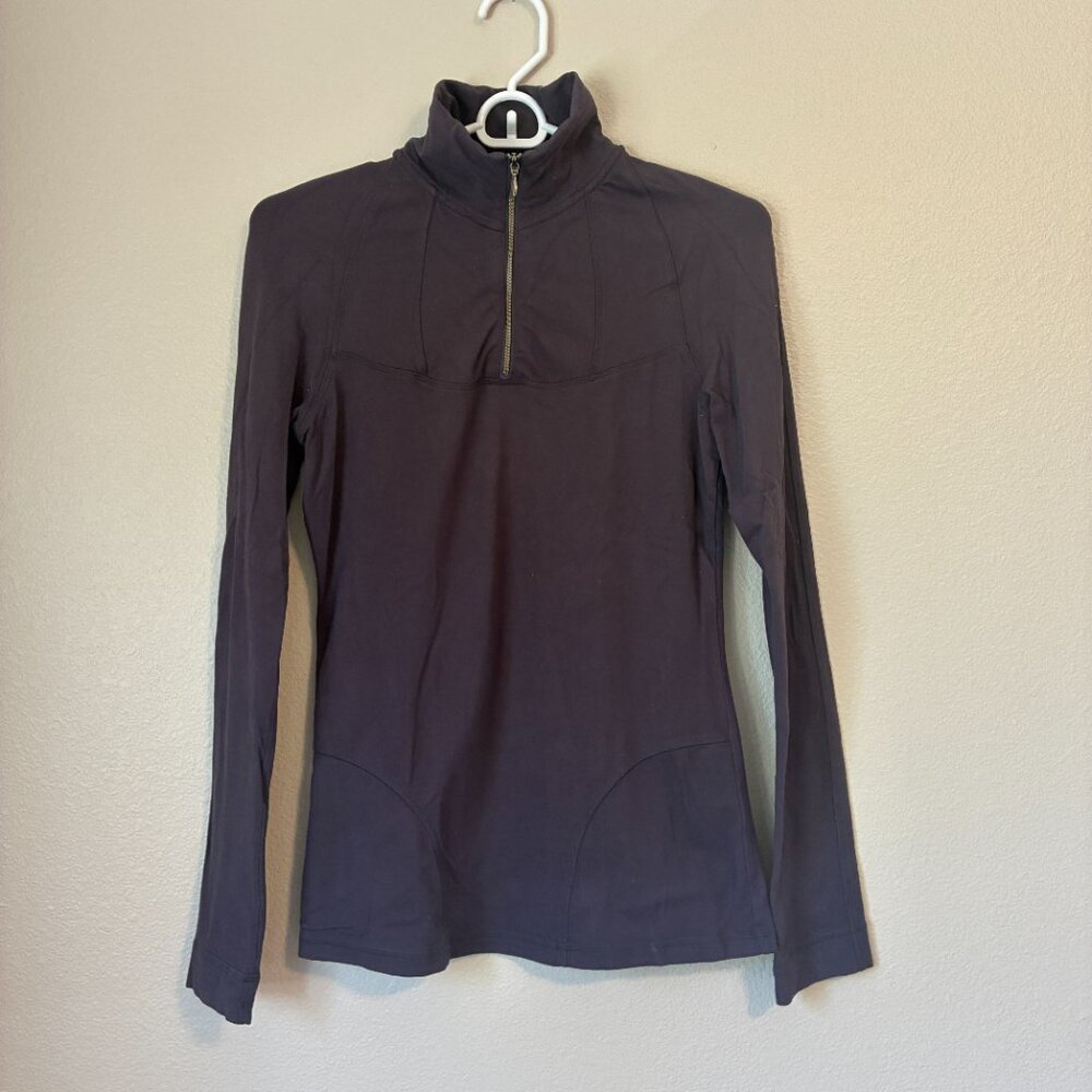 Royal Robbins Purple Zip Long Sleeve Pullover